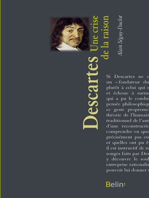 cover image of Descartes, Une crise de la raison